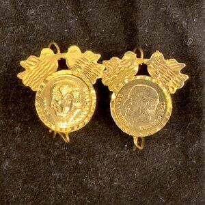 Handmade Earrings made with Mexican Pesos